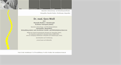 Desktop Screenshot of praxis-drweiss.de